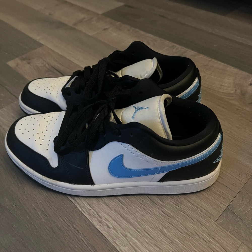 Nike Women's Jordan 1 Low Black and Blue